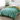 Farbmandala: Atmungsaktive Baumwolldecke mit teal-goldenem Muster & Boho-Stil – für Couch & Bett